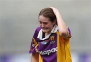 23 September 2007; Wexford's Deirdre Fox after defeat to Leitrim.TG4 All-Ireland Ladies Intermediate Football Championship Final, Wexford v Leitrim, Croke Park, Dublin. Picture credit; Brian Lawless / SPORTSFILE