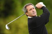 26 September 2007; Seve Ballesteros watches his tee shot from the 11th tee box. The Seve Trophy, Pro-Am, The Heritage Golf & Spa Resort, Killenard, Co. Laois. Picture credit: Matt Browne / SPORTSFILE