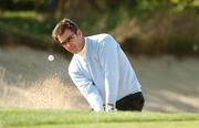 26 September 2007; Nick Faldo, GB&I captain, plays from the bunker onto the 4th green. The Seve Trophy, Pro-Am, The Heritage Golf & Spa Resort, Killenard, Co. Laois. Picture credit: Matt Browne / SPORTSFILE