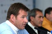 26 September 2007; Nick Faldo, GB&I Captain, during a press conference. The Seve Trophy, Pro-Am, The Heritage Golf & Spa Resort, Killenard, Co. Laois. Picture credit: Matt Browne / SPORTSFILE