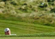 27 September 2007; Miguel Angel Jimenez, Continental Europe, plays from the bunker onto the 3rd green. The Seve Trophy, Fourball, The Heritage Golf & Spa Resort, Killenard, Co. Laois. Picture credit: Matt Browne / SPORTSFILE