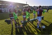 18 January 2015; The Westmeath team prepare for their warm-up after the team photograph. Bord na Mona Walsh Cup, Group 4, Round 2, Westmeath v Galway, Cusack Park, Mullingar, Co. Westmeath. Picture credit: Pat Murphy / SPORTSFILE