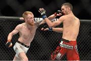 18 January 2015; Paddy Holohan, left, in action against Shane Howell during their flyweight bout. UFC Fight Night, Paddy Holohan v Shane Howell, TD Garden, Boston, Massachusetts, USA. Picture credit: Ramsey Cardy / SPORTSFILE