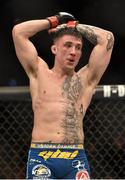 18 January 2015; Norman Parke after defeat to Gleison Tibau in their lightweight bout. UFC Fight Night, Norman Parke v Gleison Tibau, TD Garden, Boston, Massachusetts, USA. Picture credit: Ramsey Cardy / SPORTSFILE