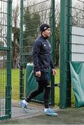 19 January 2015; Leinster's Eoin Reddan arrives for squad training ahead of their European Rugby Champions Cup 2014/15, Pool 2, Round 6, match against Wasps on Saturday. Leinster Rugby Squad Training, UCD, Belfield, Dublin. Picture credit: David Maher / SPORTSFILE