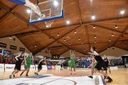 19 January 2015; Aaron Whelan, Ard Scoil Rathangan, takes a free throw. All-Ireland Schools Cup U19A Boys Final, St Eunan's College v Ard Scoil Rathangan. National Basketball Arena, Tallaght, Dublin. Picture credit: Barry Cregg / SPORTSFILE