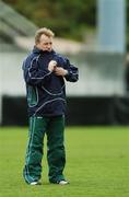 27 September 2007; Ireland head coach Eddie O'Sullivan zips up his jacket from the cold during squad training. 2007 Rugby World Cup, Pool D, Irish Squad Training, Stade Bordelais, Bordeaux, France. Picture credit: Brendan Moran / SPORTSFILE