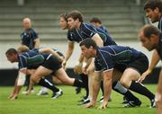 27 September 2007; Ireland players, from left, Alan Quinlan, Simon Easterby, Gordon D'Arcy, Denis Leamy, Rory Best and Donncha O'Callaghan in action during squad training. 2007 Rugby World Cup, Pool D, Irish Squad Training, Stade Bordelais, Bordeaux, France. Picture credit: Brendan Moran / SPORTSFILE