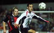 28 September 2007; Eamon Zayed, Drogheda United, in action against Ian Ryan, Longford Town. eircom League of Ireland Premier Division, Longford Town v Drogheda United, Flancare Park, Longford. Picture credit; David Maher / SPORTSFILE