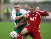 29 September 2007; Gary McCutcheon, Portadown, in action against David McAlinden, Cliftonville. Carnegie Premier League, Portadown v Cliftonville. Shamrock Park, Portadown, Co. Armagh. Picture credit; Oliver McVeigh / SPORTSFILE