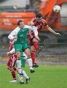 29 September 2007; John Convery, Portadown, in action against Chris Scannell, Cliftonville. Carnegie Premier League, Portadown v Cliftonville. Shamrock Park, Portadown, Co. Armagh. Picture credit; Oliver McVeigh / SPORTSFILE