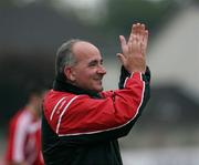 29 September 2007; Cliftonville assistant manager, Tommy Breslin, applauds after Chris Scannell scored a second goal. Carnegie Premier League, Portadown v Cliftonville. Shamrock Park, Portadown, Co. Armagh. Picture credit; Oliver McVeigh / SPORTSFILE