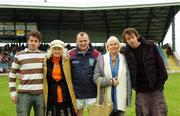 29 September 2007; The famous Croke Park's Nally Stand has been re-erected and replicated in the Pairc Colmcille in Tyrone. Pictured at the rededication and official opening of The Nally Stand are, from left, Ronan and Louisa Nally, Conrad Golding, Brigid and Dara Nally. Carrickmore, Co. Tyrone. Picture credit; Michael Cullen / SPORTSFILE