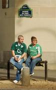 30 September 2007; Ireland fans relaxing outside the stadium. 2007 Rugby World Cup, Pool D, Ireland v Argentina, Parc des Princes, Paris, France. Picture credit; Brendan Moran / SPORTSFILE