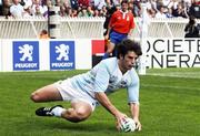 30 September 2007; Lucas Borges of Argentina scores a try. 2007 Rugby World Cup, Pool D, Ireland v Argentina, The Parc des Princes, Paris, France. Picture credit; SPORTSFILE