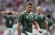 30 September 2007; Ireland's Ronan O'Gara in the opening minutes of the game. 2007 Rugby World Cup, Pool D, Ireland v Argentina, The Parc des Princes, Paris, France. Picture credit; Paul Thomas / SPORTSFILE