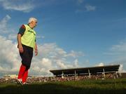 30 September 2007; Liam Higgins, Ballina Stephenites manager, watches the final minutes of the game. Mayo Senior Football Championship Final, Ballina Stephenites v Charlestown, McHale Park, Castlebar, Co. Mayo. Picture credit; Pat Murphy / SPORTSFILE
