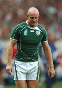 30 September 2007; Ireland's Denis Hickie after the match. 2007 Rugby World Cup, Pool D, Ireland v Argentina, Parc des Princes, Paris, France. Picture credit; Brian Lawless / SPORTSFILE