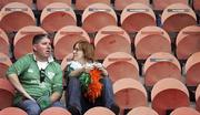 30 September 2007; Dejected Irish fans after the game. 2007 Rugby World Cup, Pool D, Ireland v Argentina, The Parc des Princes, Paris, France. Picture credit; Paul Thomas / SPORTSFILE