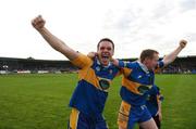 30 September 2007; Dromard's Enda McEntire, left, and his brother  Paul, celebrate at the end of the game. Longford Senior Football Championship Final, Dromard v Colmcille, Pearse Park, Longford. Picture credit; David Maher / SPORTSFILE