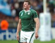 30 September 2007; Ireland's Malcolm O'Kelly after the match. 2007 Rugby World Cup, Pool D, Ireland v Argentina, Parc des Princes, Paris, France. Picture credit; Brian Lawless / SPORTSFILE
