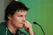 30 September 2007; Ireland captain Brian O'Driscoll at the after match press conference. 2007 Rugby World Cup, Pool D, Ireland v Argentina, Parc des Princes, Paris, France. Picture credit; Brendan Moran / SPORTSFILE