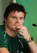 30 September 2007; Ireland captain Brian O'Driscoll at the after match press conference. 2007 Rugby World Cup, Pool D, Ireland v Argentina, Parc des Princes, Paris, France. Picture credit; Brendan Moran / SPORTSFILE