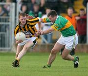 30 September 2007; Michael McNamee, Crossmaglen Rangers, in action against Declan McAuley, Pearse Og. Nugent's Catering Armagh Senior Football Championship Final, Crossmaglen Rangers v Pearse Og, St Oliver Plunkett Park, Crossmaglen, Co Armagh. Picture credit; Oliver McVeigh / SPORTSFILE