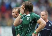 30 September 2007; Ireland's Simon Easterby after the match. 2007 Rugby World Cup, Pool D, Ireland v Argentina, Parc des Princes, Paris, France. Picture credit; Brian Lawless / SPORTSFILE