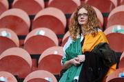 30 September 2007; A dejected Ireland fan after the match. 2007 Rugby World Cup, Pool D, Ireland v Argentina, Parc des Princes, Paris, France. Picture credit; Brian Lawless / SPORTSFILE