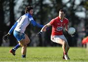18 January 2015; Fiachra O Deasunaigh, Cork, in action against Tommy Prendergast, Waterford. McGrath Cup, Semi-Final, Cork v Waterford, Clashmore, Co. Waterford. Picture credit: Matt Browne / SPORTSFILE