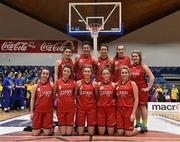 20 January 2015; Glanmire Community College team. All-Ireland Schools Cup U19B Girls Final, The Teresian School v Glanmire Community College, National Basketball Arena, Tallaght, Dublin. Picture credit: David Maher / SPORTSFILE