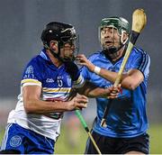 20 January 2015; Jude Sweeney, DIT, in action against Michael Carton, Dublin. Bord na Mona Walsh Cup, Group 2, Round 2, Dublin v DIT, Parnell Park, Dublin. Picture credit: Barry Cregg / SPORTSFILE