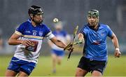 20 January 2015; Jude Sweeney, DIT, in action against Michael Carton, Dublin. Bord na Mona Walsh Cup, Group 2, Round 2, Dublin v DIT, Parnell Park, Dublin. Picture credit: Barry Cregg / SPORTSFILE