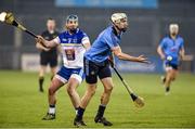 20 January 2015; Peter Kelly, Dublin, in action against Derek McNicholas, DIT. Bord na Mona Walsh Cup, Group 2, Round 2, Dublin v DIT, Parnell Park, Dublin. Picture credit: Barry Cregg / SPORTSFILE