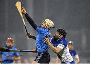 20 January 2015; Liam Rushe, Dublin, in action against Brian Carey, DIT. Bord na Mona Walsh Cup, Group 2, Round 2, Dublin v DIT, Parnell Park, Dublin. Picture credit: Barry Cregg / SPORTSFILE