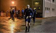 20 January 2015; Peter Kelly, Dublin, leads out his team-mates to the field ahead of the game. Bord na Mona Walsh Cup, Group 2, Round 2, Dublin v DIT, Parnell Park, Dublin. Picture credit: Barry Cregg / SPORTSFILE