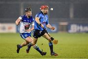 20 January 2015; Niall McMorrow, Dublin, in action against Sean McClelland, DIT. Bord na Mona Walsh Cup, Group 2, Round 2, Dublin v DIT, Parnell Park, Dublin. Picture credit: Barry Cregg / SPORTSFILE