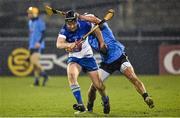 20 January 2015; Sean McClelland, DIT, in action against Cian Boland, Dublin. Bord na Mona Walsh Cup, Group 2, Round 2, Dublin v DIT, Parnell Park, Dublin. Picture credit: Barry Cregg / SPORTSFILE