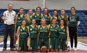 21 January 2015; The Mercy Mounthawk squad. All-Ireland Schools Cup U16B Girls Final, St Louis Kiltimagh v Mercy Mounthawk. National Basketball Arena, Tallaght, Dublin. Picture credit: Matt Browne / SPORTSFILE