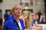 21 January 2015; St Louis Kiltimagh coach Clodagh Howard. All-Ireland Schools Cup U16B Girls Final, St Louis Kiltimagh v Mercy Mounthawk. National Basketball Arena, Tallaght, Dublin. Picture credit: Matt Browne / SPORTSFILE