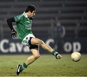 21 January 2015; Marty O'Brien, Fermanagh, shoots to score the opening goal of the game. Dr. McKenna Cup Semi-Final, Cavan v Fermanagh. Kingspan Breffni Park, Cavan. Picture credit: Barry Cregg / SPORTSFILE