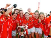 30 September 2007; Members of the Cork team celebrate after winning the Aisling McGing Cup. The Aisling McGing Cup Final, Dublin v Cork, Toomevara, Co. Tipperary. Photo by Sportsfile