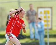 30 September 2007; Annie Walsh, Cork, celebrates after scoring a goal. The Aisling McGing Cup Final, Dublin v Cork, Toomevara, Co. Tipperary. Photo by Sportsfile
