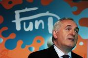 1 October 2007; An Taoiseach Bertie Ahern T.D. speaking at the launch of the GAA's Fun Do Learning Resource Pack and the Céim ar Aghaidh Resource Pack. GAA Museum, Croke Park, Dublin. Picture credit: David Maher / SPORTSFILE
