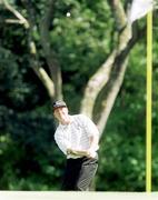 1 August 1999; Darren Clarke pitches onto the 7th green during day three of the Smurfit European Open at the K-Club in Straffan, Kildare. Photo by Matt Browne/Sportsfile