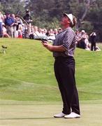 31 July 1999; Darren Clarke reacts after missing a putt for a record 9 birdie's in a row at the 8th green during day two of the Smurfit European Open at the K-Club in Straffan, Kildare. Photo by Matt Browne/Sportsfile