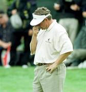 2 August 1999; A disappointed Darren Clarke after missing a putt on the 15th green during day four of the Smurfit European Open at the K-Club in Straffan, Kildare. Photo by Matt Browne/Sportsfile