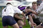 25 March 2000; David Coleman of Terenure is tackled by Ian Murray of Cork Constitution during the AIB All-Ireland League Division 1 match between Cork Constitution and Terenure at Temple Hill in Cork. Photo by Brendan Moran/Sportsfile