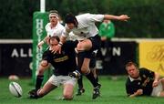 4 April 1999; David Corkery of Cork Constitution in action against Andy Graham of Ballymena during the AIB Rugby League Division 1 match between Cork Constitution and Ballymena at Temple Hill in Cork. Photo by Brendan Moran/Sportsfile